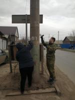 Сегодня, на территории Трусовского района прошел "День чистоты"