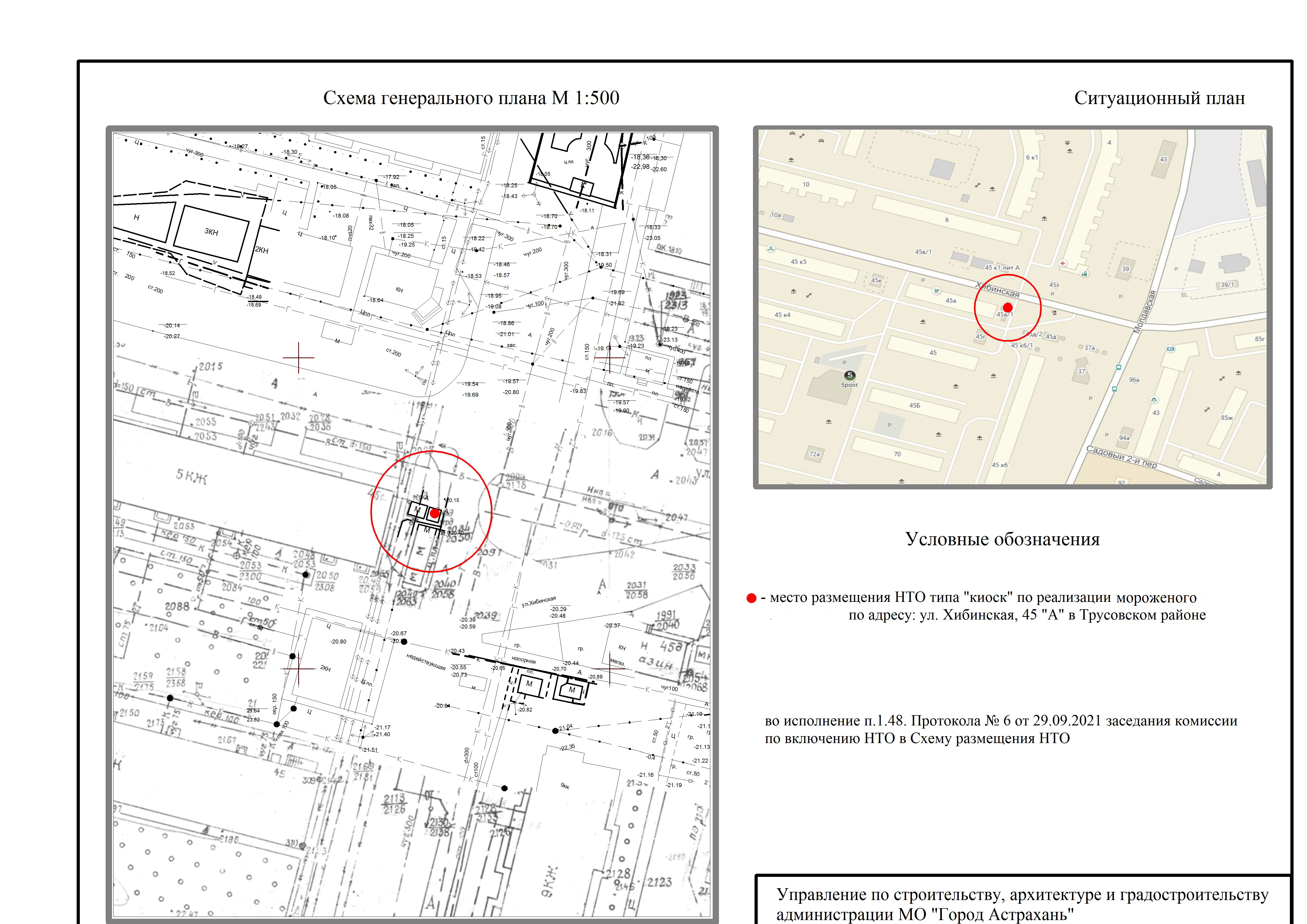 Выкопировка ситуационного плана земельного участка