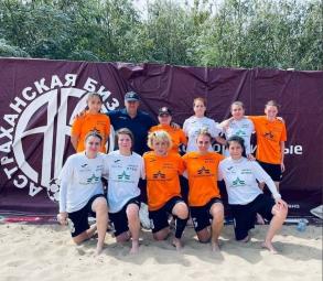 В Астрахани прошел турнир по пляжному футболу