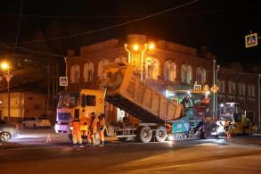 В Астрахани продолжаются дорожные работы по нацпроекту