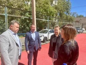 В Астрахани готовится к открытию спортивная площадка на улице Краснодарской