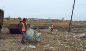 Санитарная уборка Трусовского района г. Астрахани.