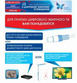 Бесплатное цифровое эфирное телевидение доступно каждому