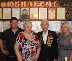 поздравление с 90-летием участника Великой Отечественной Войны Бизюкина И.Г.