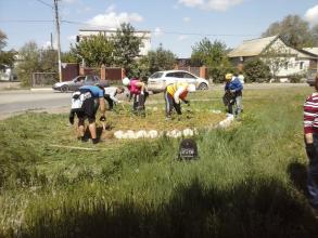 Санитарная уборка Трусовского района г. Астрахани.