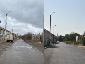На улице Кабардинская отремонтировали дорогу  