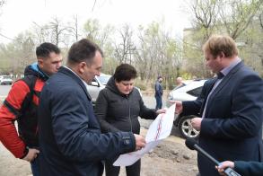 Мария Пермякова проинспектировала ход ремонтных работ на Правобережье