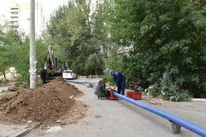 На улице Звездной производят замену труб