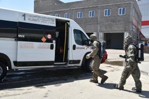В Астрахани продолжается дезинфекция транспорта