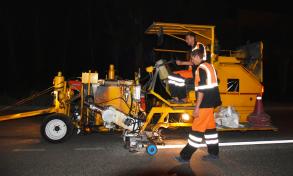 Администрация города продолжает работы по нанесению дорожной разметки