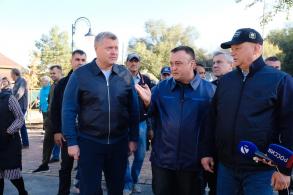 В Астрахани открыли парк Знаний и сквер Строителей