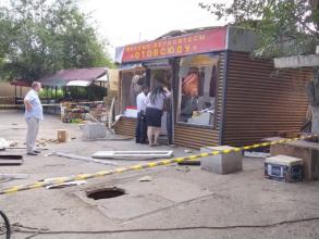 На месте ЧП в Трусовском районе работают спасатели