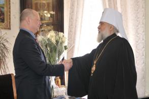 Олег Полумордвинов встретился с митрополитом Астраханским и Камызякским Ионой 