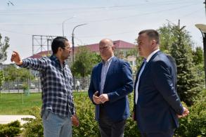 Благоустройство парка ГРЭС на улице Яблочкова близится к завершению