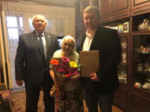 Поздравление ветерана Великой Отечественной войны 1941-1945 гг. с Днем рождения