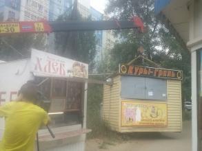 Работа по демонтажу торговых объектов.