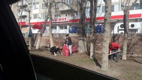 Фото отчет о проведении субботника на территории Трусовского района.