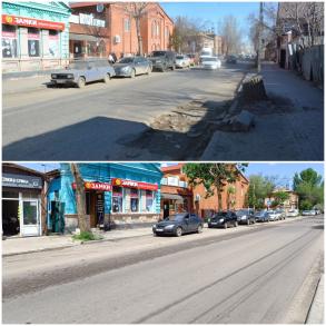 В Астрахани к 9 Мая отремонтировали улицу Победы