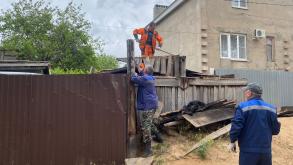 В Астрахани демонтируют незаконные объекты