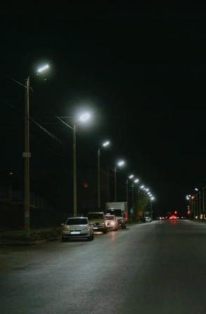 На проезде Воробьева установили новое освещение
