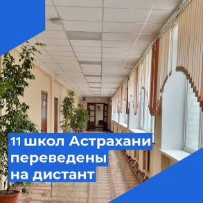 11 астраханских школ перешли на дистанционное обучение