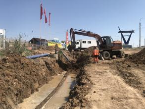 В поселке Приволжье продолжаются работы по нормализации холодного водоснабжения