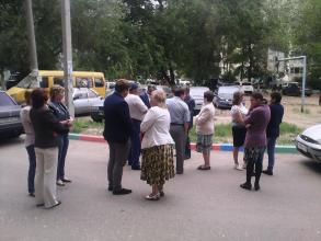 Сход  жителей дома № 29 по ул. Бабаевского.