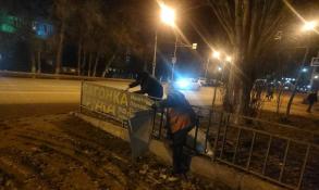 В Советском районе ликвидируют незаконную рекламу