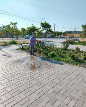 В сквере Ветеранов восстановили полив