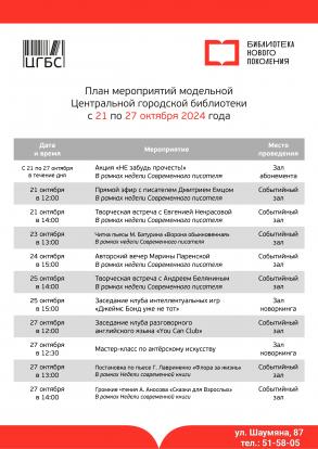 В астраханских модельных библиотеках пройдет Неделя современного писателя