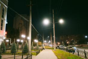 На улице Куликова построили линию освещения протяженностью 1,5 километра