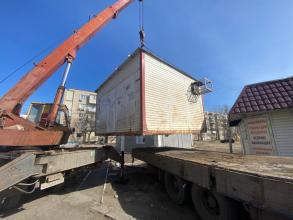 В Советском районе проводят демонтаж нелегальных киосков