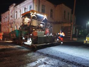 На улице Котовского заменили покрытие на проезжей части