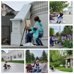 Около 300 юных астраханских художников приняли участие в конкурсе пленэрных работ «Миг творчества»