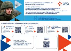 Трудоустройство и развитие карьеры участников СВО!