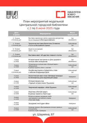 В Астрахани в Пушкинский день в городских библиотеках пройдут тематические мероприятия 