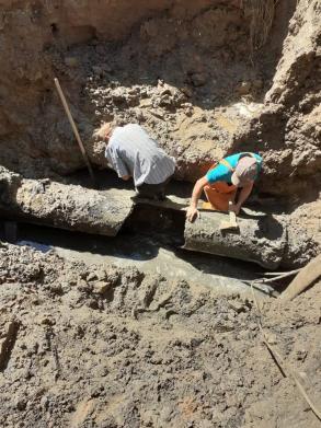 Водоканал устраняет последствия серьезной аварии, возникшей по вине злоумышленника