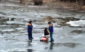 В Астрахани прошел рейд по безопасности на льду
