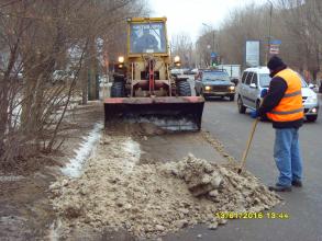 Санитарная уборка Трусовского района.