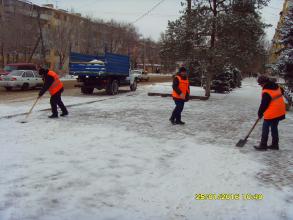 Санитарная уборка Трусовского района г. Астрахани.