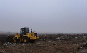 Со свалки в районе аэропорта уже вывезли около 850 кубов мусора