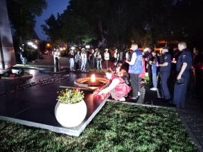 В Астрахани ночью зажгли свечи памяти