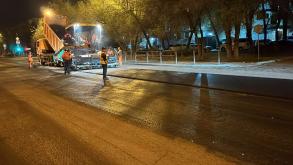 В настоящее время дорожные работы идут сразу на нескольких улицах областного центра