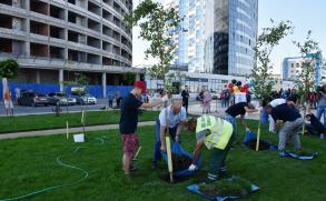 На набережной Волги появилась аллея «Астрахань-Зиген»