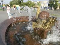 <br>Фонтан на Набережной реки Волга