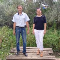 ТОС "Морской" проведены работы по спасению рыбы из пересохшей речки Яблонька в посёлке Морской Трусовского района