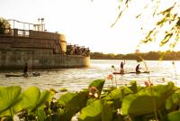 Вечер на реке Волга