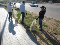 23.04.2016 силами сотрудников администрации Ленинского района и структурных подразделений администрации муниципального образования «Город Астрахань» проведен общероссийский субботник