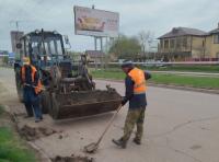 Работы по благоустройству Астрахани не останавливаются в выходные