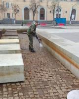 Работы по благоустройству Астрахани не останавливаются в выходные